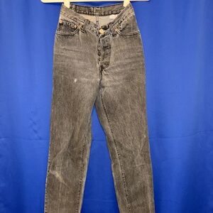 Levis Washed Black Mom Jeans